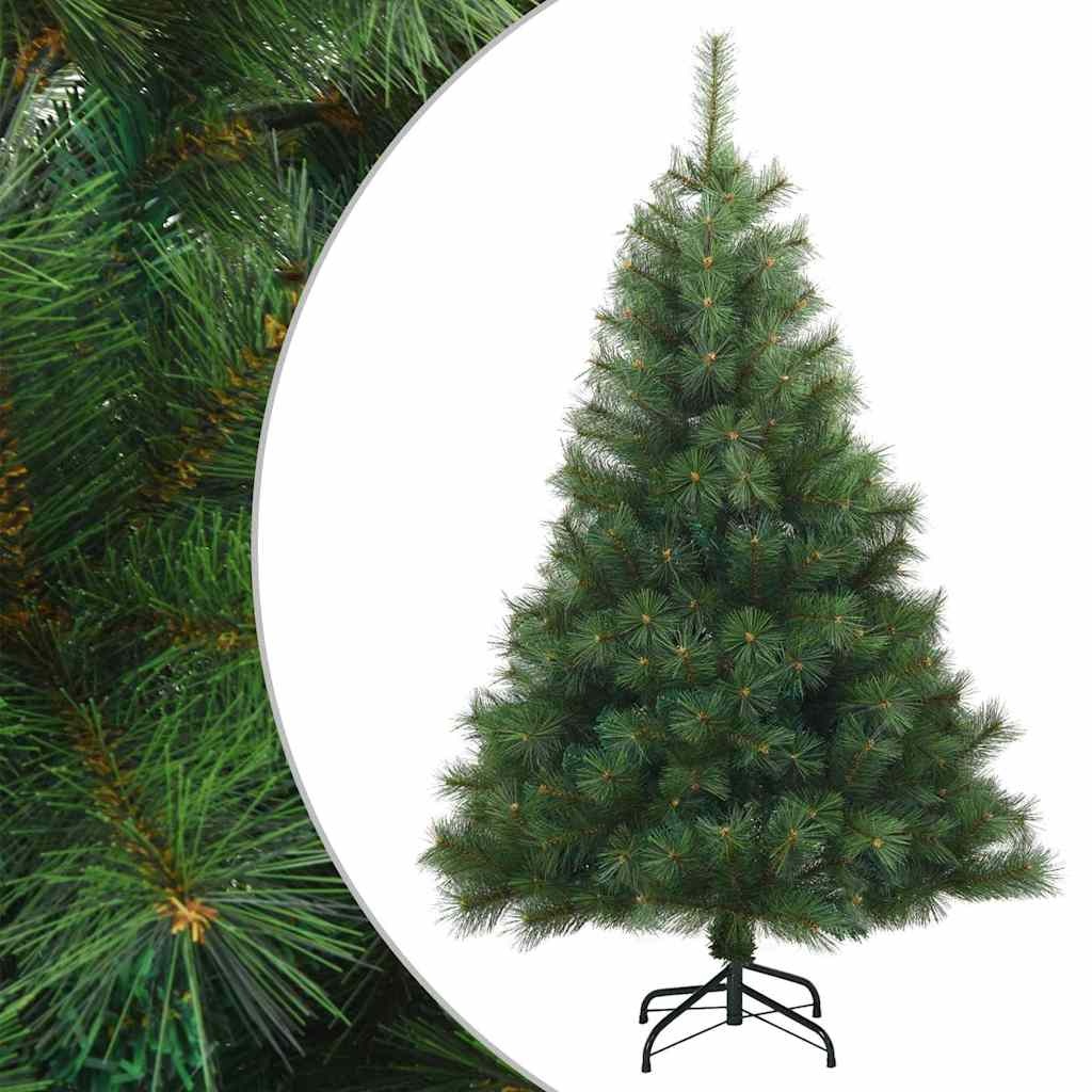 VidaXL Kunstmatige Inklapbare Kerstboom Groen 120 cm PVC, staal