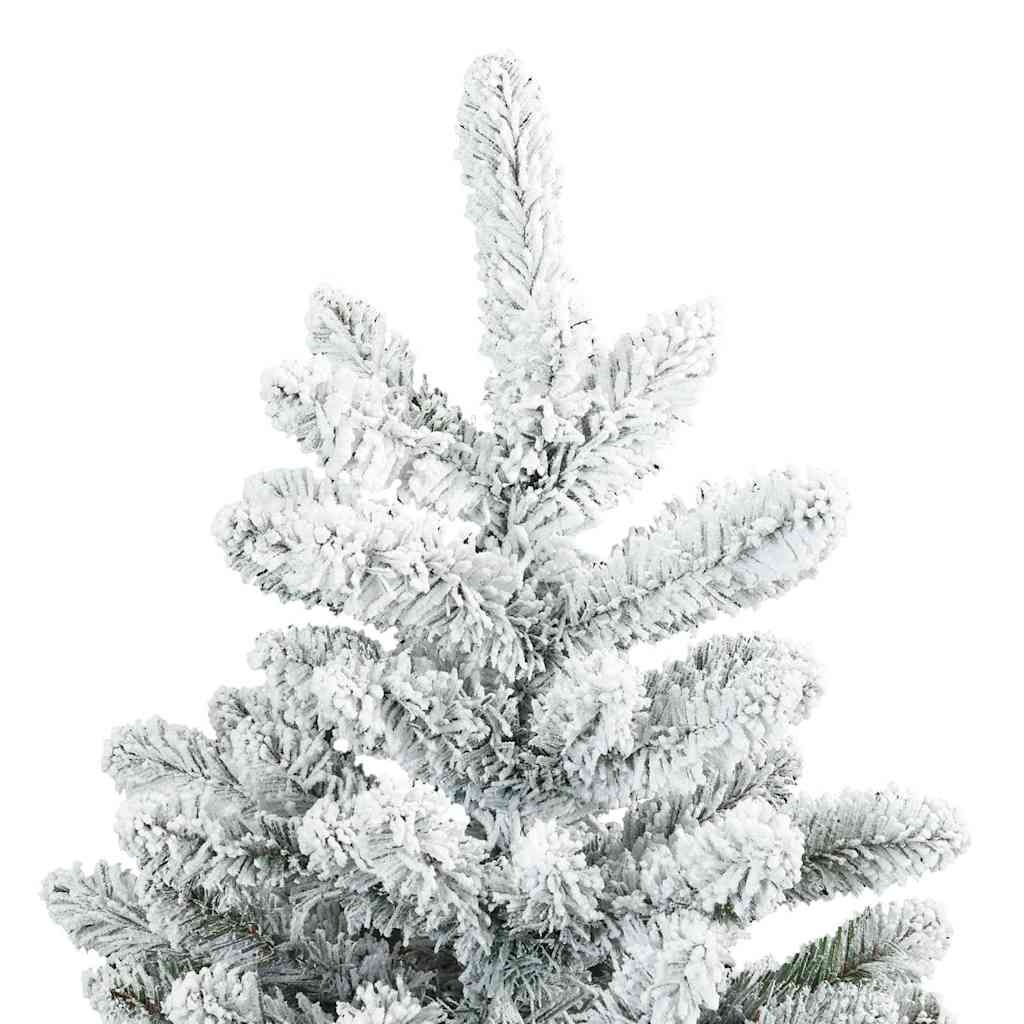 VidaXL Kunst Kerstboom met Geveerde Takken, Sneeuw Bedekt Wit 150 cm