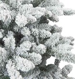 VidaXL Kunst Kerstboom met Geveerde Takken, Sneeuw Bedekt Wit 150 cm