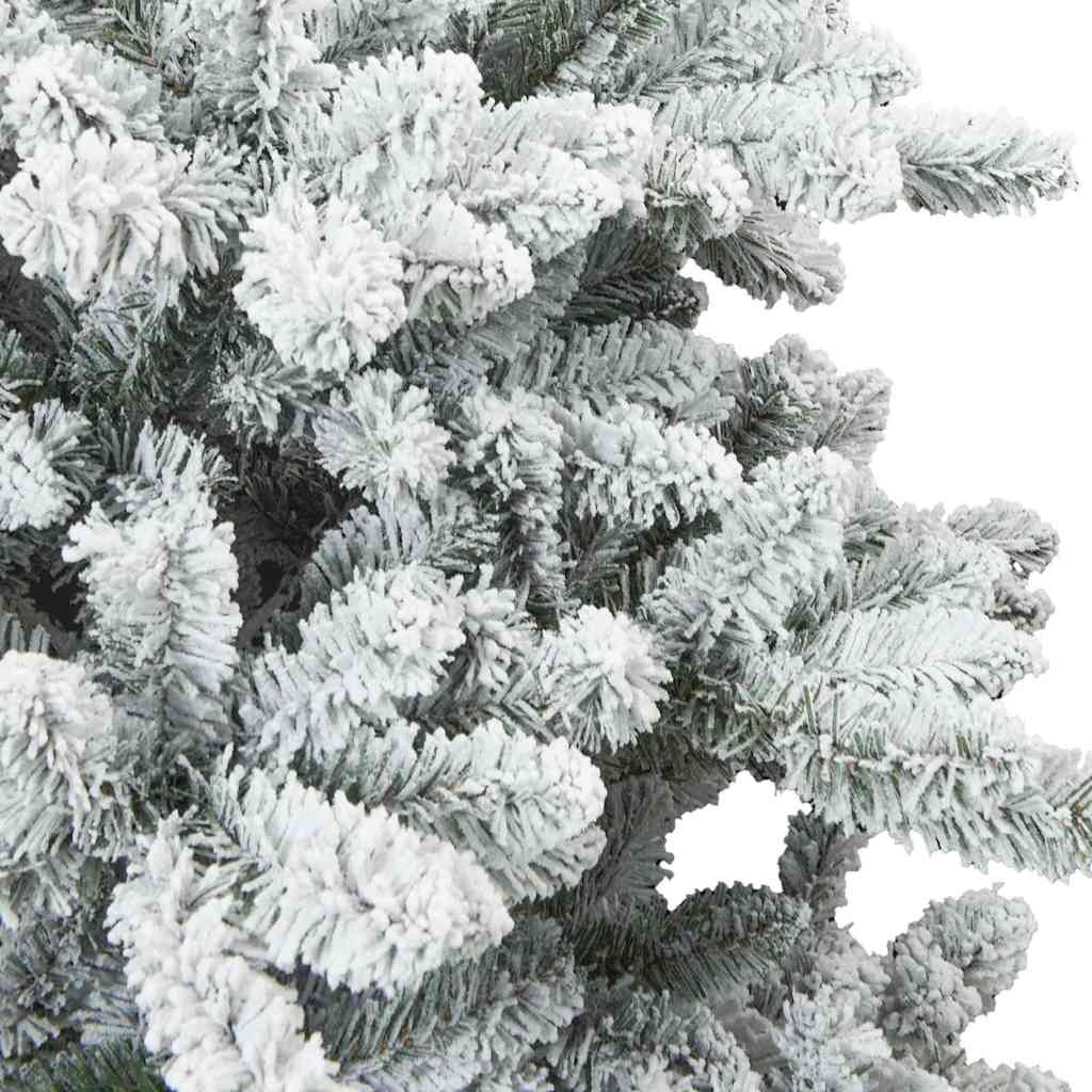 VidaXL Kunst Kerstboom met Geveerde Takken, Sneeuw Bedekt Wit 150 cm