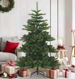 VidaXL Kunstmatige Inklapbare Kerstboom Groen 150 cm PVC, staal