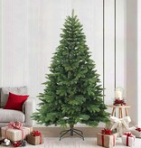 VidaXL Kunstmatige Inklapbare Kerstboom Groen 240 cm PVC, PE en staal