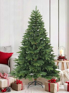 VidaXL Kunstmatige Inklapbare Kerstboom Groen 180 cm PVC, PE en staal
