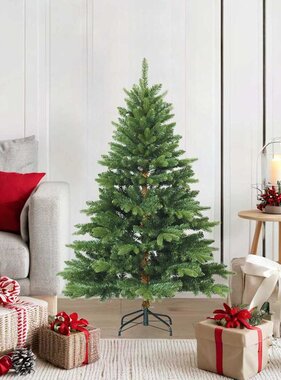 VidaXL Kunstmatige Inklapbare Kerstboom Groen 120 cm PVC, PE en staal
