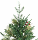 VidaXL Kunstmatige Inklapbare Kerstboom Groen 240 cm PVC, PE en Staal
