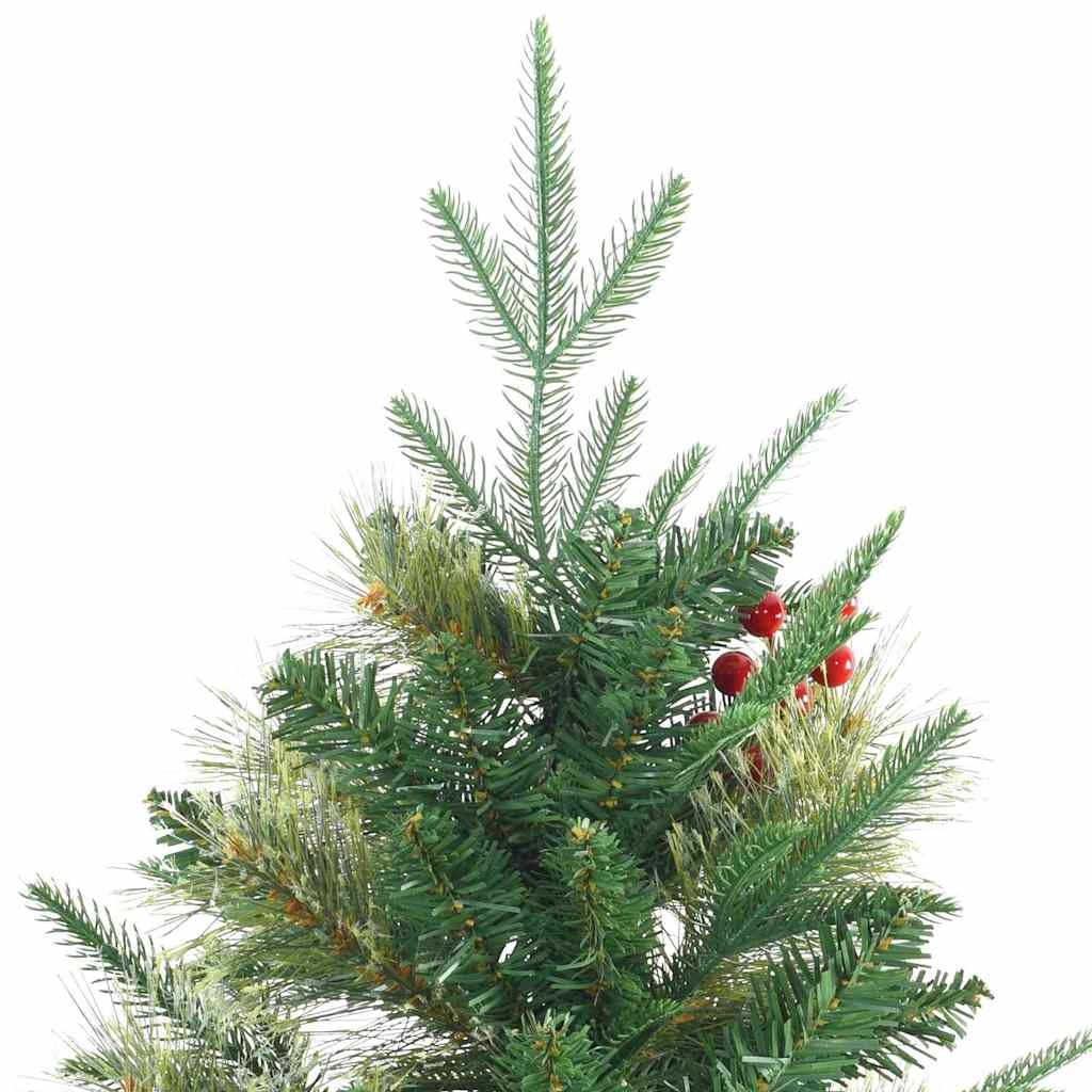 VidaXL Kunstmatige Inklapbare Kerstboom Groen 240 cm PVC, PE en Staal