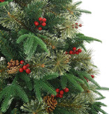 VidaXL Kunstmatige Inklapbare Kerstboom Groen 240 cm PVC, PE en Staal