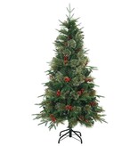 VidaXL Kunstmatige Inklapbare Kerstboom Groen 150 cm PVC, PE en Staal