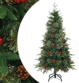 VidaXL Kunstmatige Inklapbare Kerstboom Groen 120 cm PVC, PE en Staal