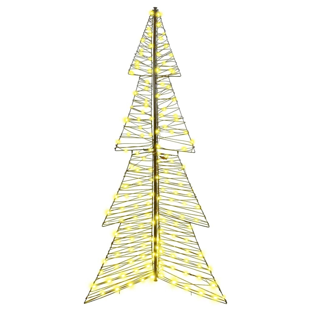 VidaXL Kerstboom met 240 LED Warmwit 180 cm Rattan