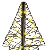 VidaXL Kerstboom met 160 LED Warmwit 150 cm Rattan