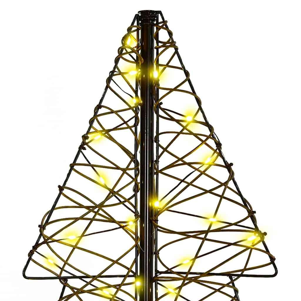 VidaXL Kerstboom met 160 LED Warmwit 150 cm Rattan