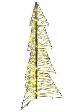 VidaXL Kerstboom met 100 LED Warmwit 120 cm Rattan