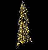 VidaXL Kerstboom met 100 LED Warmwit 120 cm Rattan
