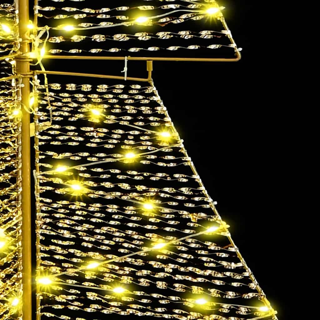 VidaXL Kerstboom met 240 LED Warmwit 180 cm PET