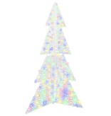 VidaXL Kerstboom met 240 LED Multikleur 180 cm Acryl