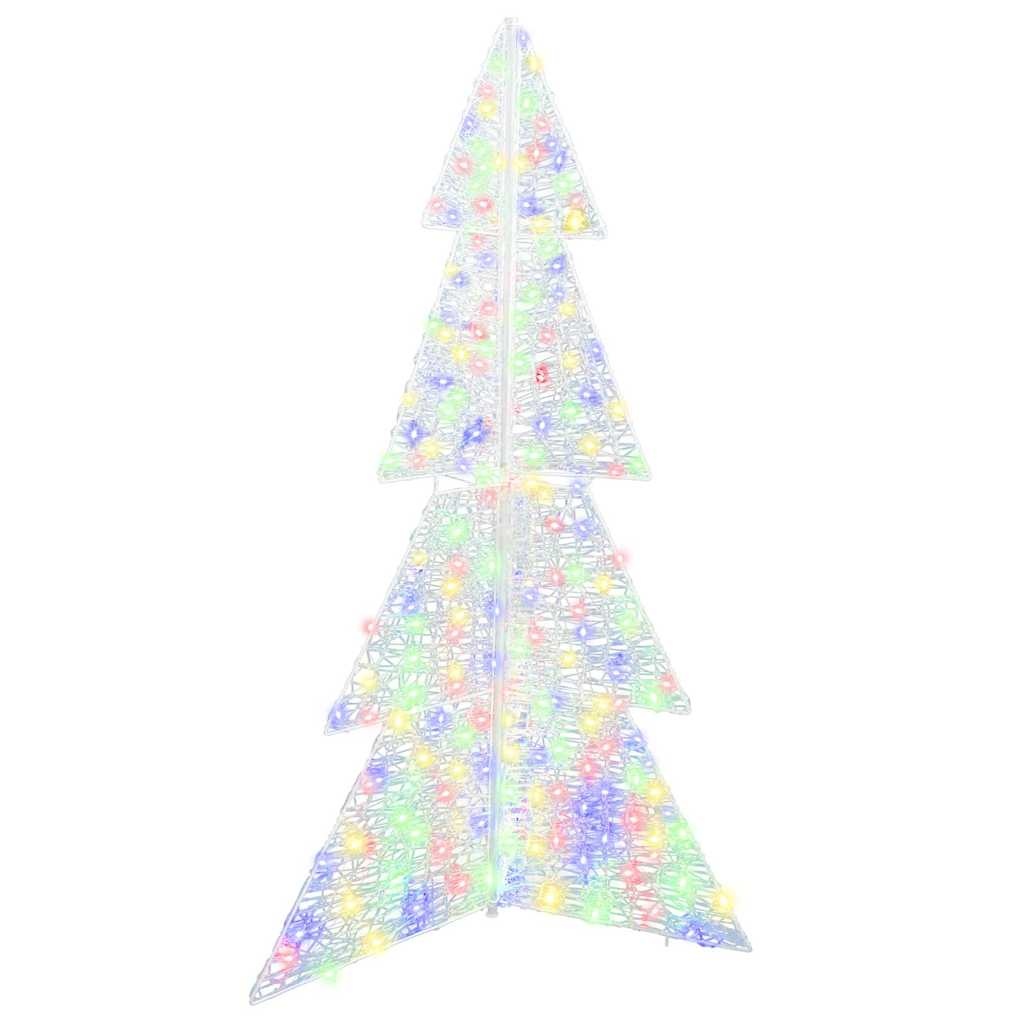 VidaXL Kerstboom met 240 LED Multikleur 180 cm Acryl