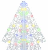VidaXL Kerstboom met 240 LED Multikleur 180 cm Acryl