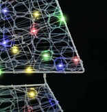 VidaXL Kerstboom met 240 LED Multikleur 180 cm Acryl