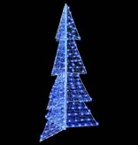 VidaXL Kerstboom met 240 LED Blauw 180 cm Acryl