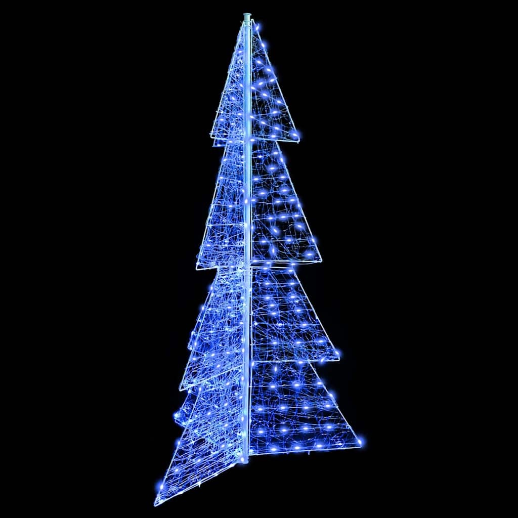 VidaXL Kerstboom met 240 LED Blauw 180 cm Acryl