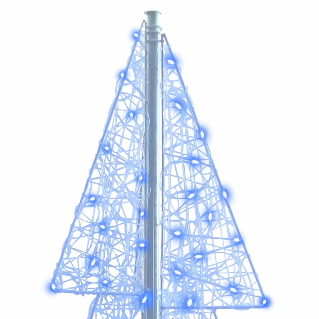 VidaXL Kerstboom met 240 LED Blauw 180 cm Acryl