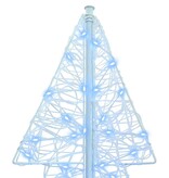 VidaXL Kerstboom met 240 LED Koud Wit 180 cm Acryl