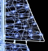 VidaXL Kerstboom met 240 LED Koud Wit 180 cm Acryl