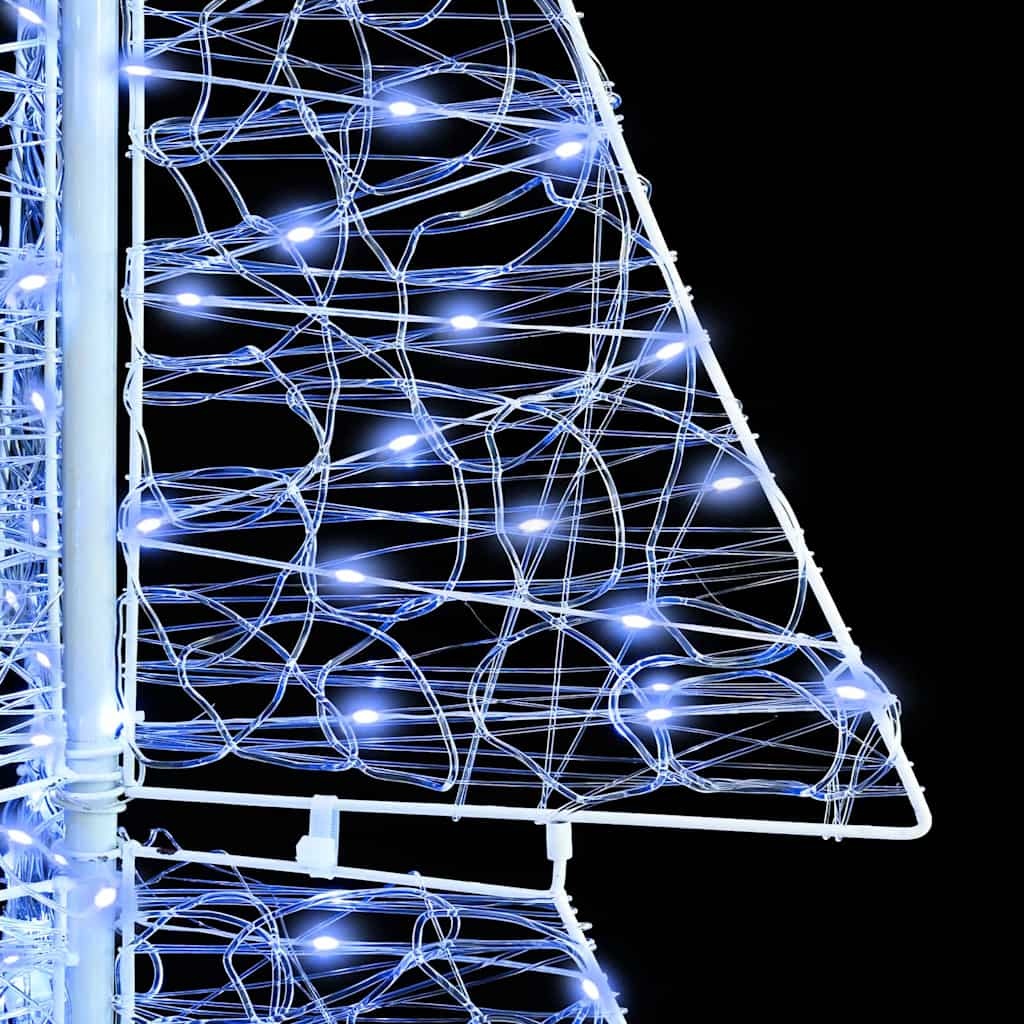 VidaXL Kerstboom met 240 LED Koud Wit 180 cm Acryl