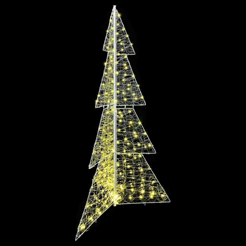 VidaXL Kerstboom met 240 LED Warmwit 180 cm Acryl