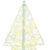 VidaXL Kerstboom met 240 LED Warmwit 180 cm Acryl