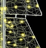 VidaXL Kerstboom met 240 LED Warmwit 180 cm Acryl