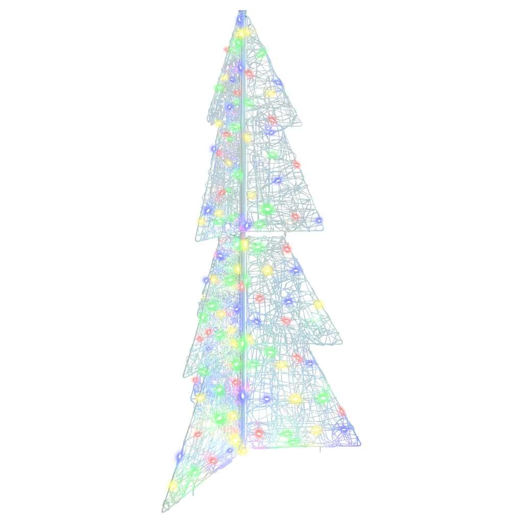 VidaXL Kerstboom met 160 LED Multikleur 150 cm Acryl