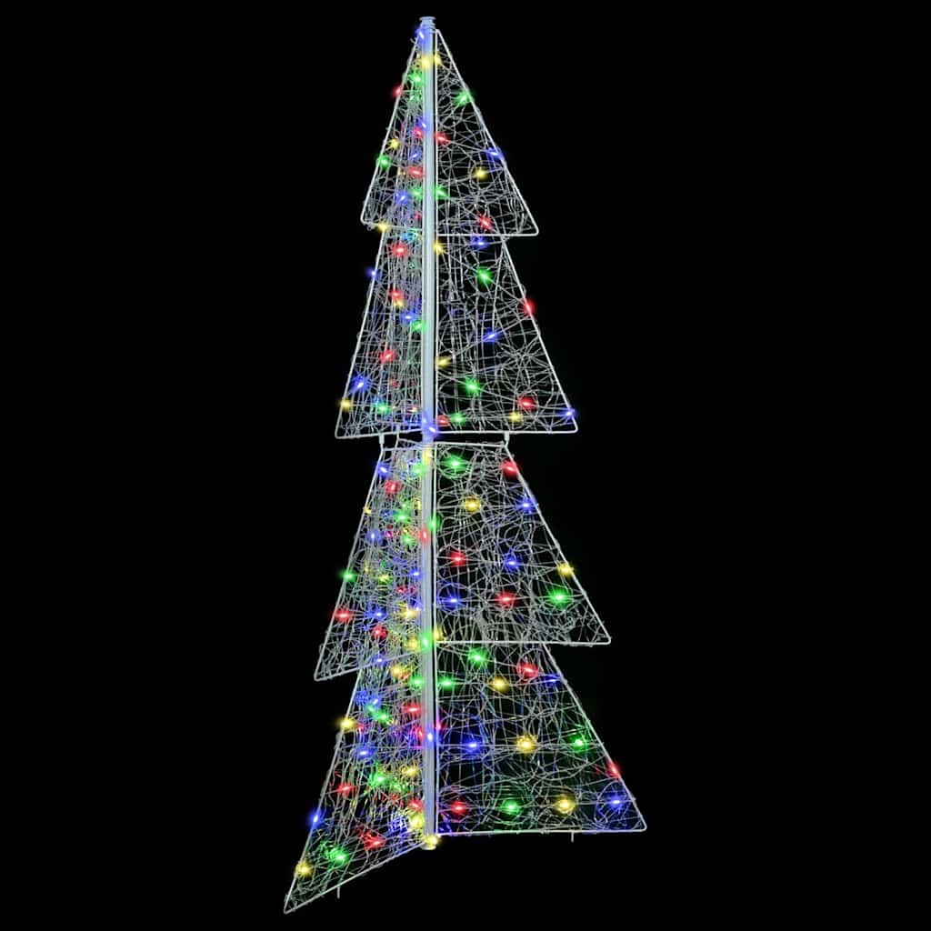 VidaXL Kerstboom met 160 LED Multikleur 150 cm Acryl