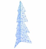 VidaXL Kerstboom met 160 LED Blauw 150 cm Acryl