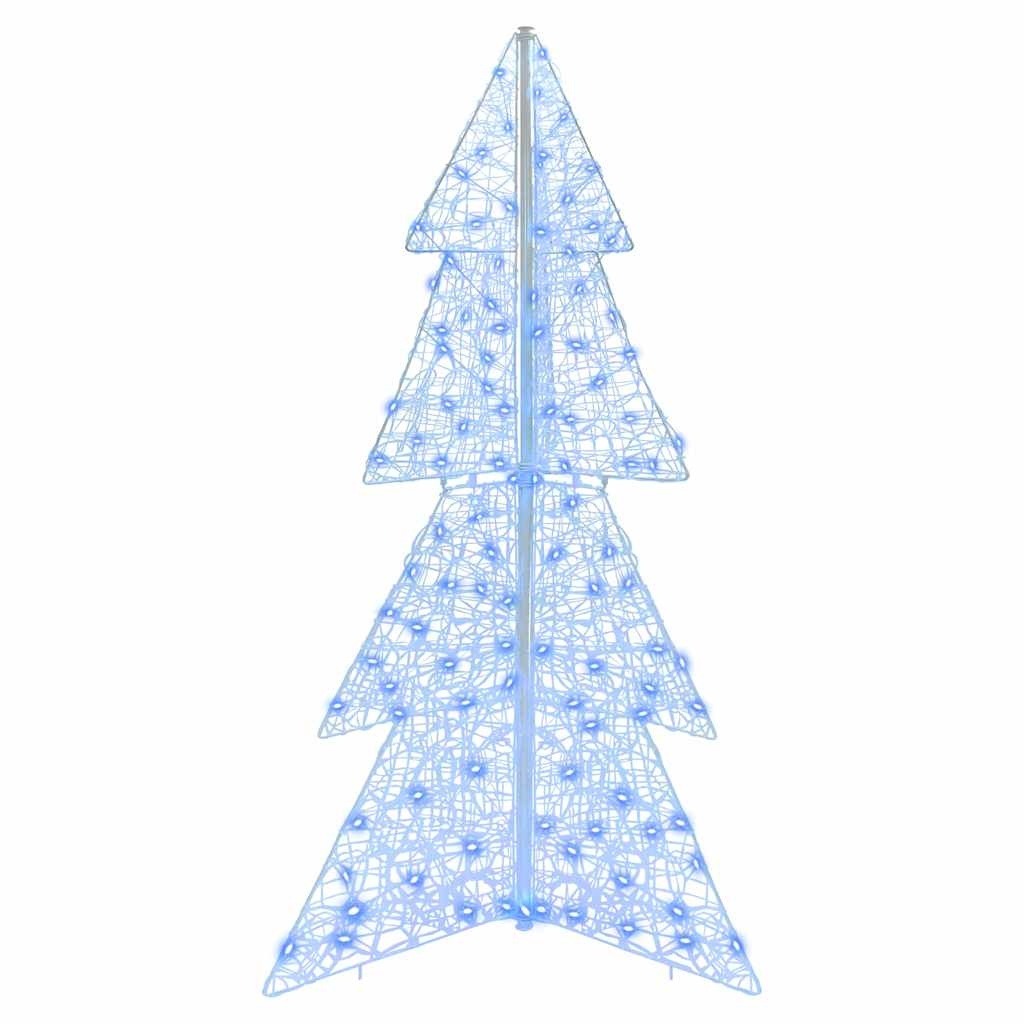 VidaXL Kerstboom met 160 LED Blauw 150 cm Acryl