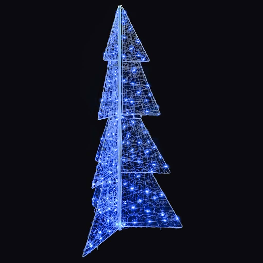 VidaXL Kerstboom met 160 LED Blauw 150 cm Acryl