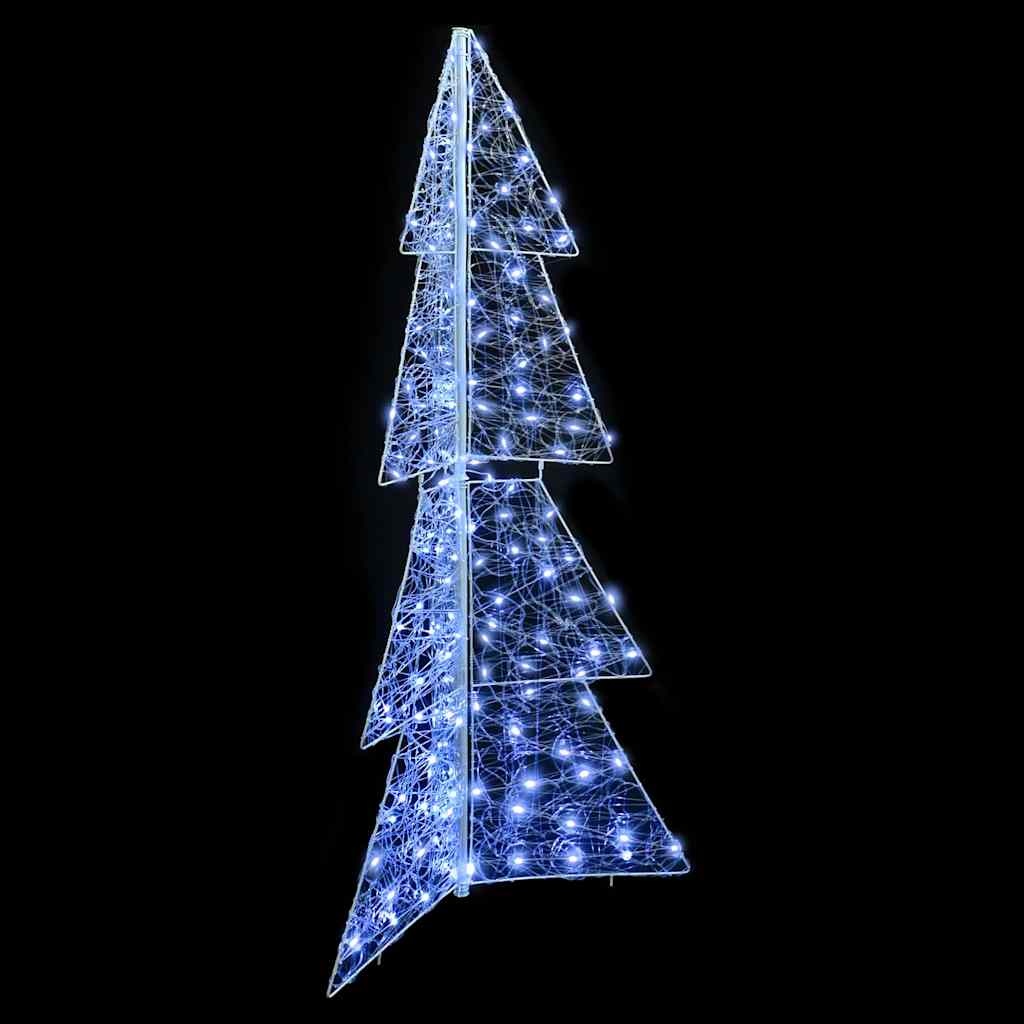 VidaXL Kerstboom met 160 LED Koud Wit 150 cm Acryl