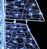 VidaXL Kerstboom met 160 LED Koud Wit 150 cm Acryl