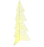 VidaXL Kerstboom met 160 LED Warmwit 150 cm Acryl