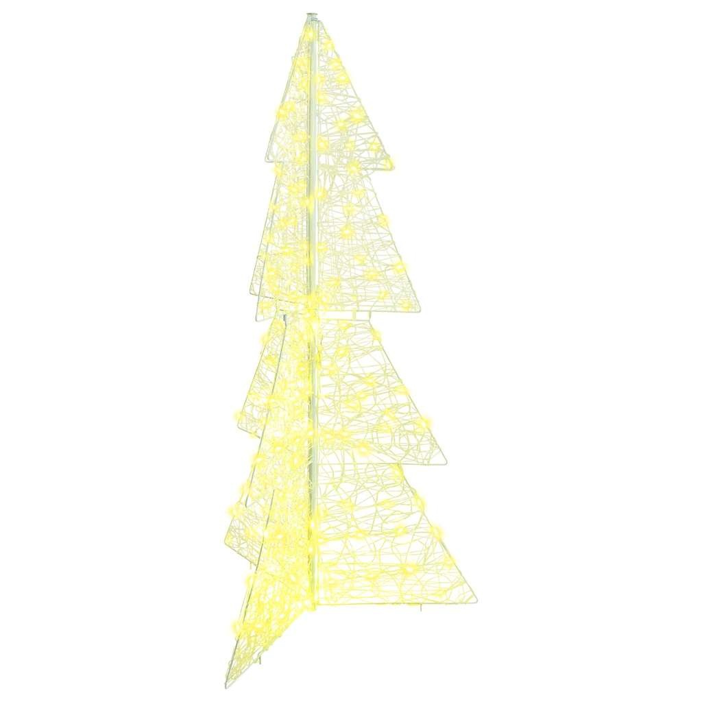VidaXL Kerstboom met 160 LED Warmwit 150 cm Acryl