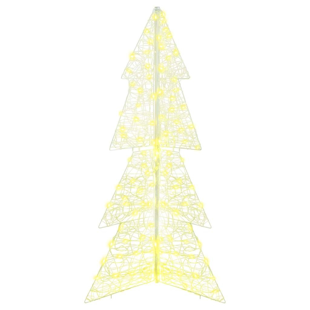 VidaXL Kerstboom met 160 LED Warmwit 150 cm Acryl
