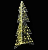 VidaXL Kerstboom met 160 LED Warmwit 150 cm Acryl