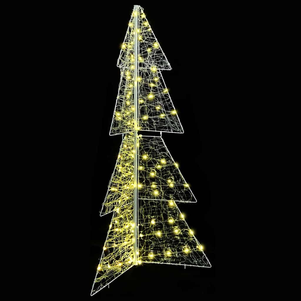 VidaXL Kerstboom met 160 LED Warmwit 150 cm Acryl