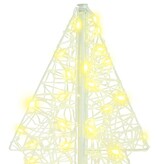 VidaXL Kerstboom met 160 LED Warmwit 150 cm Acryl