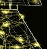 VidaXL Kerstboom met 160 LED Warmwit 150 cm Acryl