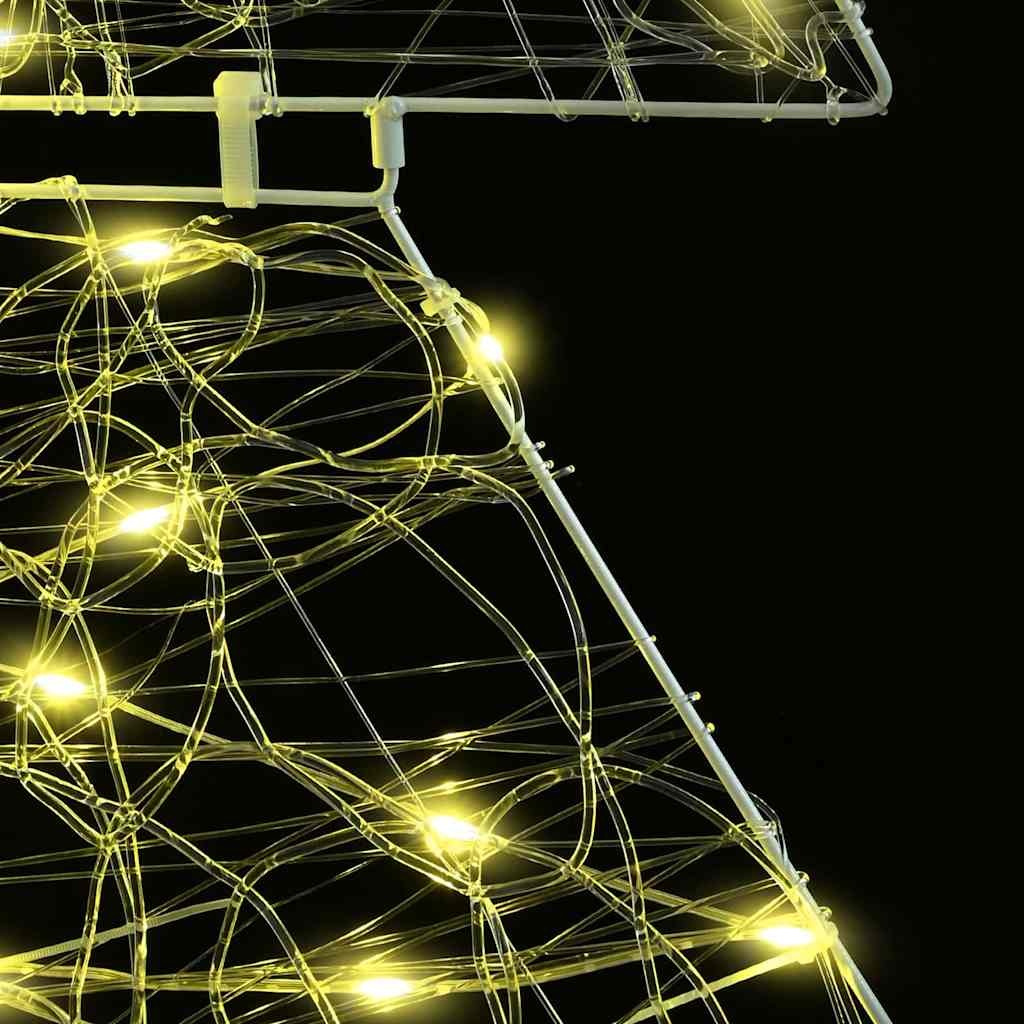 VidaXL Kerstboom met 160 LED Warmwit 150 cm Acryl