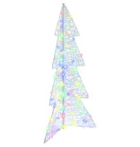 VidaXL Kerstboom met 100 LED Multikleur 120 cm Acryl