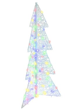 VidaXL Kerstboom met 100 LED Multikleur 120 cm Acryl