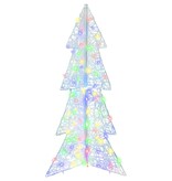 VidaXL Kerstboom met 100 LED Multikleur 120 cm Acryl